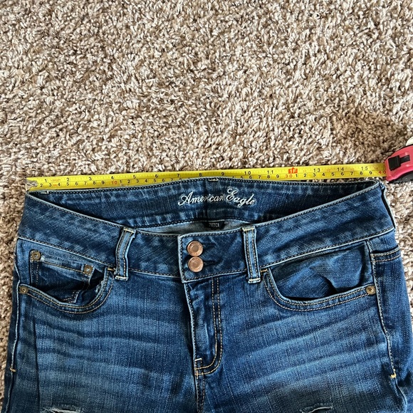 American Eagle distressed artist stretch jeans 8 regular - Picture 6 of 6